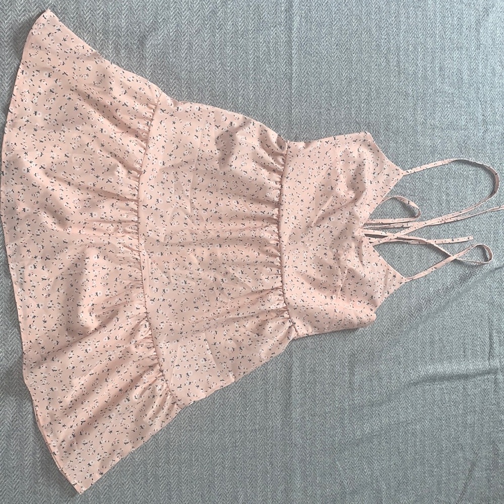 Pink flower dress